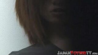 Sexy Japanese lady self-pleases privately