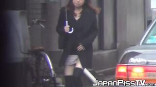 Japanese Women Urinating Publicly On Camera